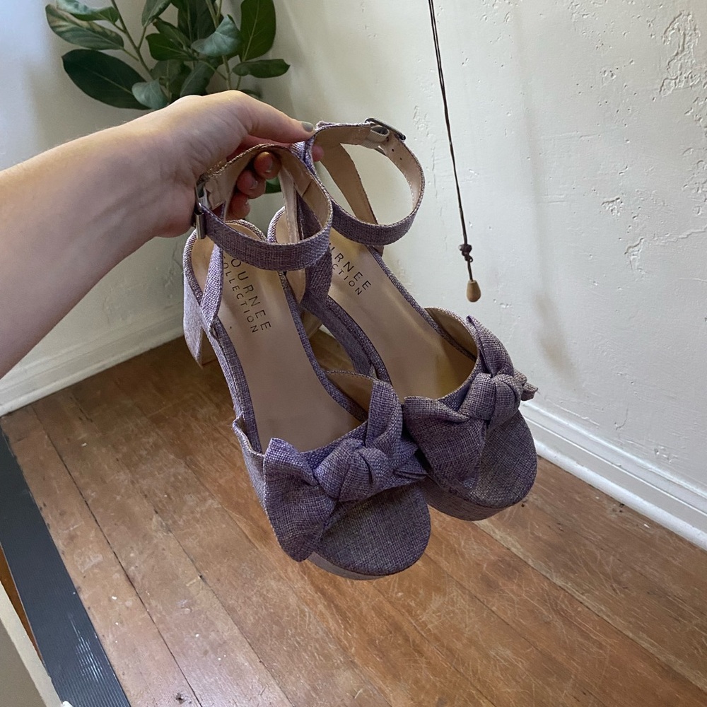 purple platform heels!
